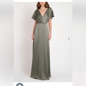 Green Jenny Yoo bridesmaid dress